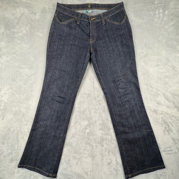 EleVen by Venus Williams Denim - Eleven by Venus Williams Jeans Women Dark Blue Wash Bootcut Jeans Size(14) 34x32